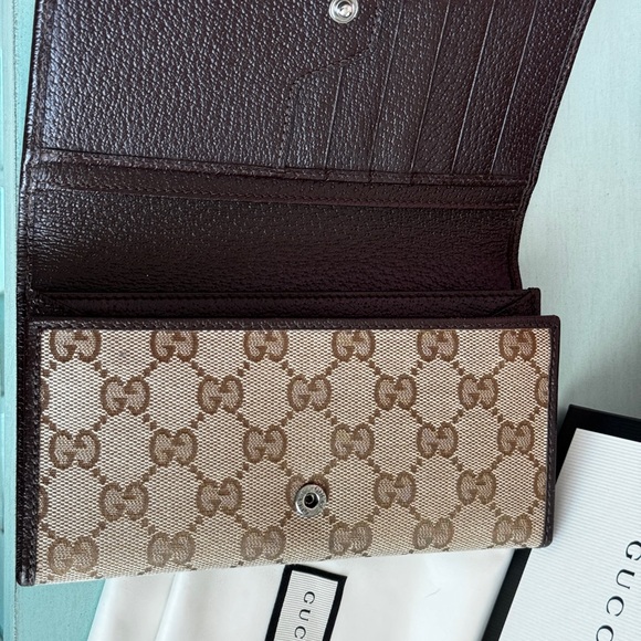 GUCCI GG Canvas Convertible Dome Satchel Bag & matching Continental Wallet - Picture 13 of 15